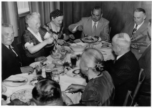 people eating at a table