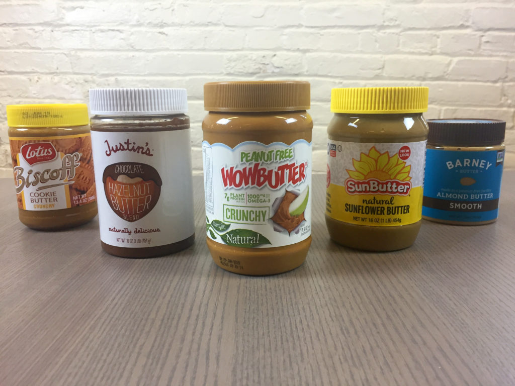 variety of peanut butter substitutes products