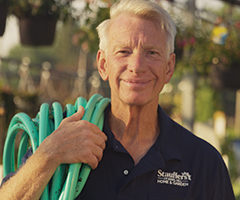 jay with hose