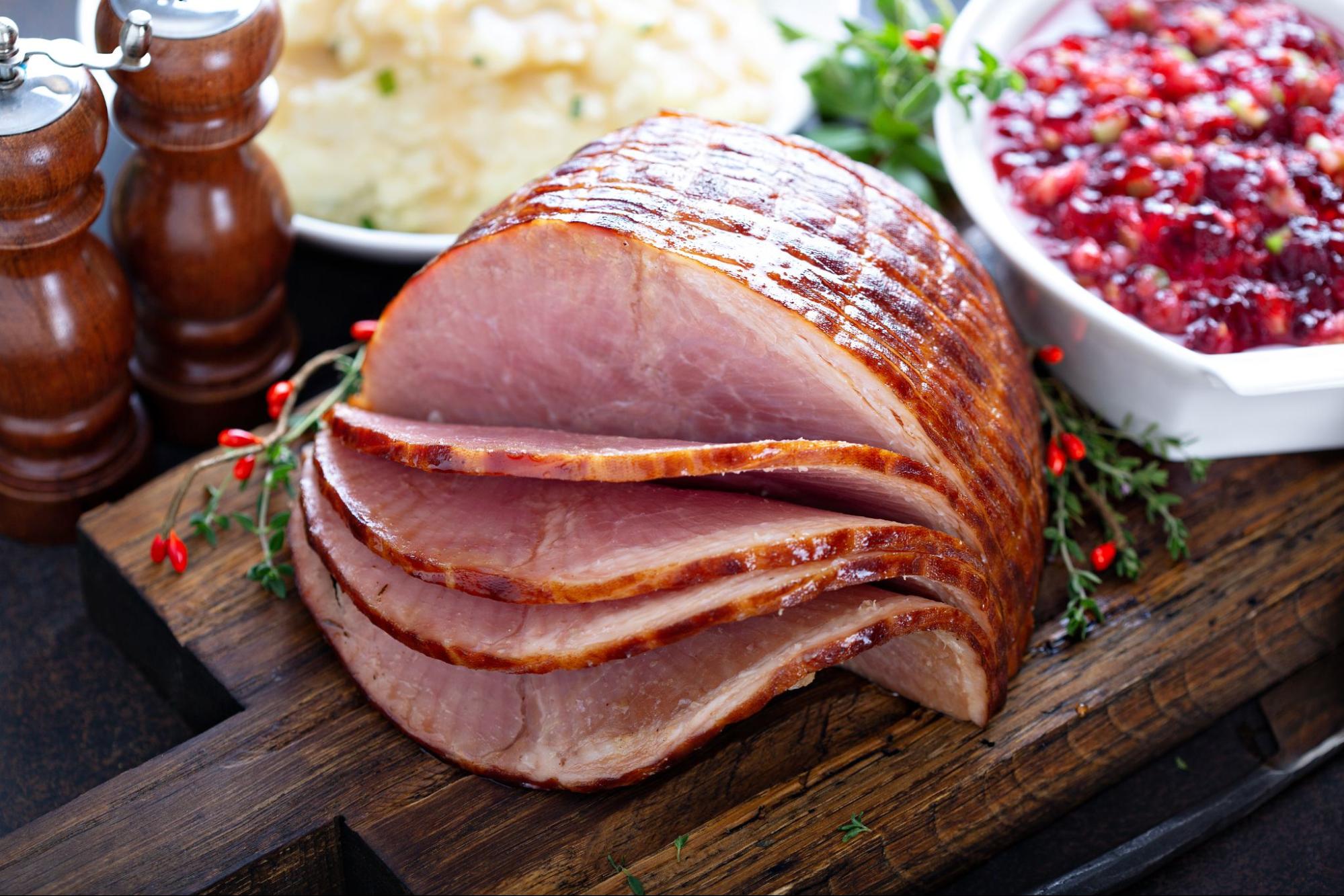 Ham is a Christmas dinner classic.