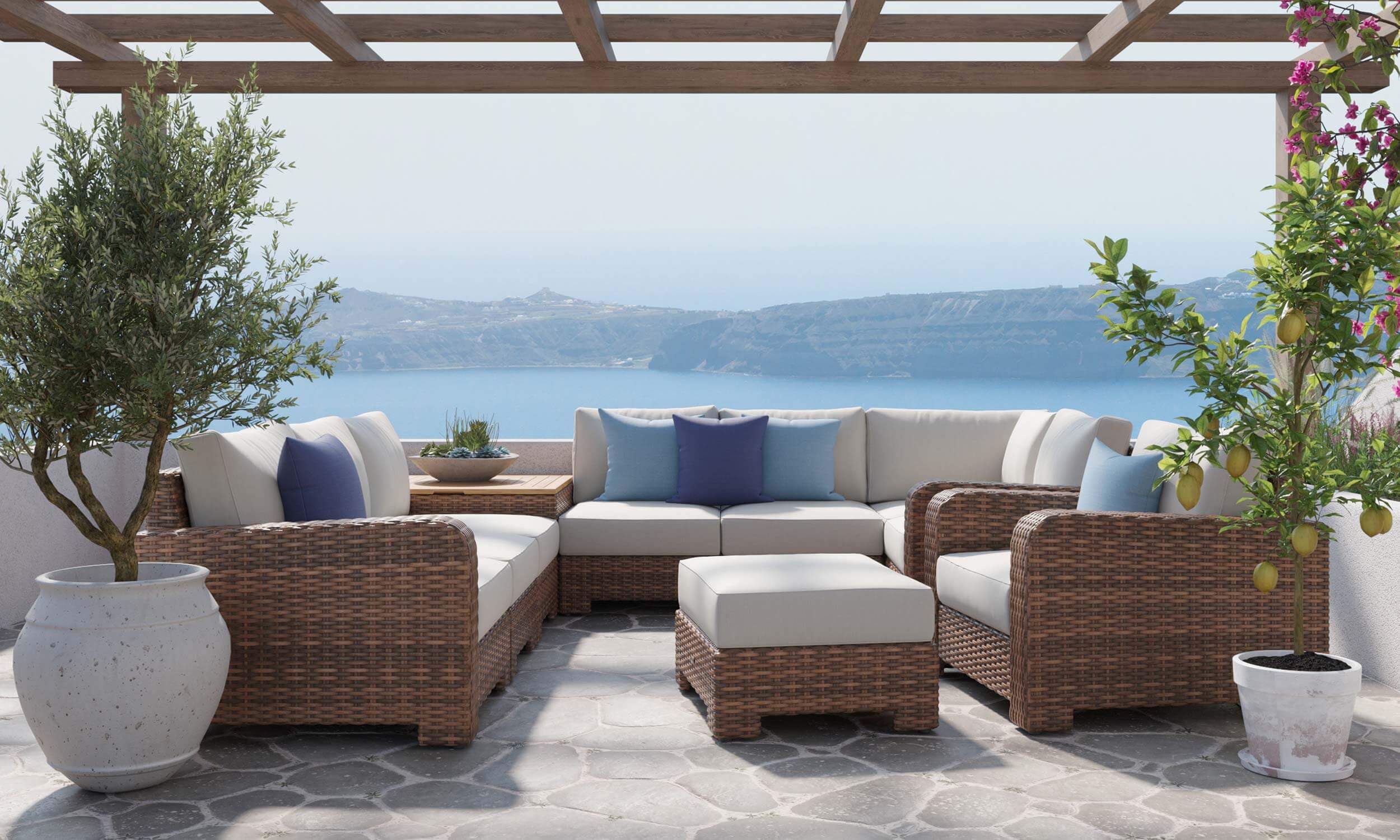 Modern patio set