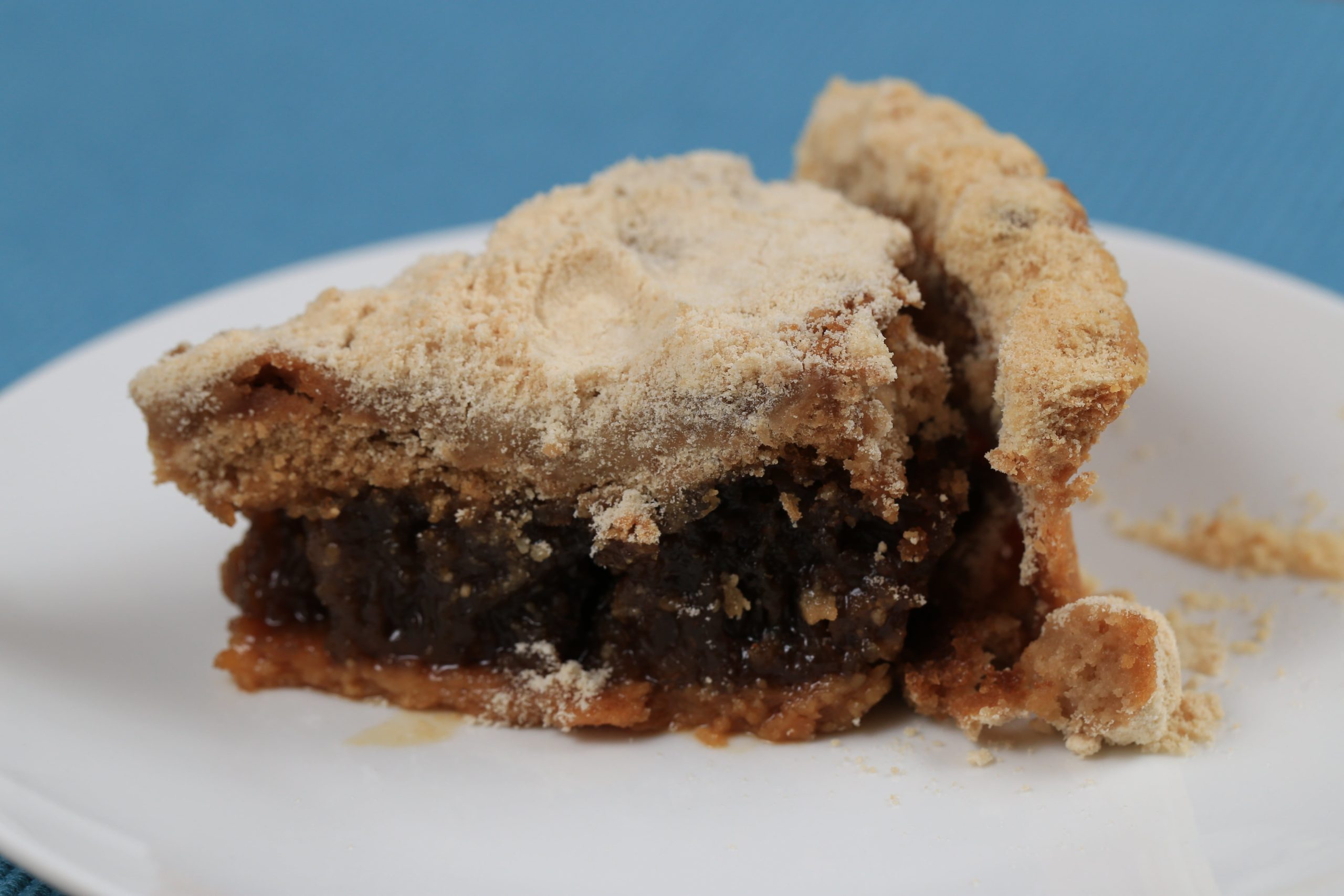 Homemade dry-bottom shoofly pie.